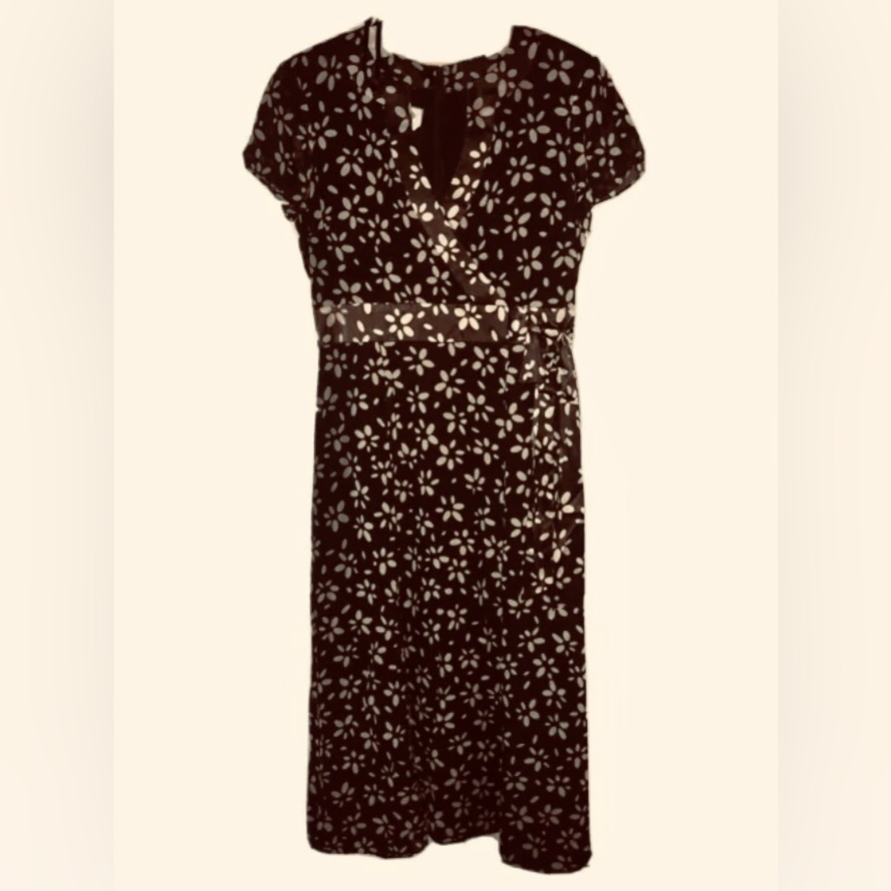 Talbots Silk Floral Dress Size 6 LIKE NEW